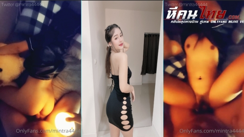 คลิปหลุด Onlyfans Mintra4444 น้องมินตราโดนรุกหนักคาชุดนอน จับเขี่ยหีจนเงี่ยนแล้วเอาควยเสียบเย็ดอย่างมัน กะแทกหีเสียวๆจนน้ำแตก